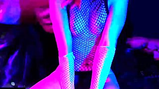 Solo jerking till cumming on mirror
