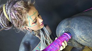 Trans Lily Lu likes to be a good sissy for Anuskatzz