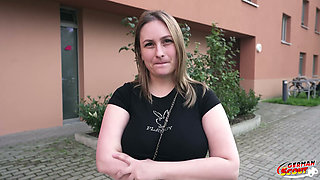 German Scout - Curvy Helene Engel with Big Natural Tits Pick up for Casting Fuck