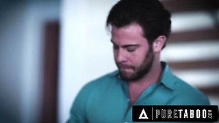 Pure Taboo featuring Seth Gamble and Rachael Cavalli's cumshot action
