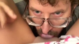 Pov Stepdaddy Devours His Tiny 20 Year Old Squirting Babygirls Pussy Till She Cums Hard - Daddy Dom And Baby Doll