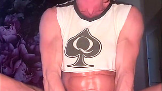 Muscle Slut Masturbation