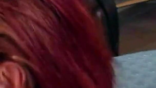 Red head skinny teen Crystal fucked in the ass by men gang