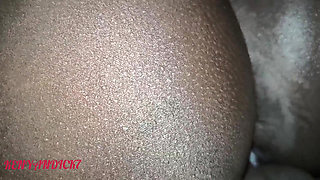 African Amateur Couple Creamy Pussy Riding Black Dick