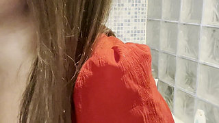 Solo in the Bathroom I Play with My Toy