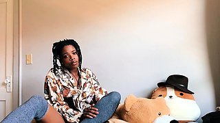 Horny and wild amateur black couple do a hardcore cam show