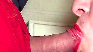 Close up: Sloppy Licking and Sucking Foreskin! Slow Blowjob Asmr with Hot Cum in Face