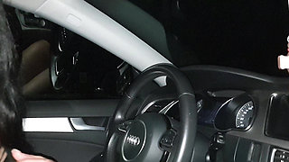 Rosalina Love Sucks My Dick in the Car and Licks the Cum