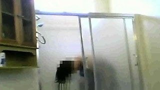 Mexican Aunt Maria spied on in the shower