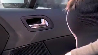 Unknown Girl Eats My Cock in Public - Green Eyes Cumshot on the Face