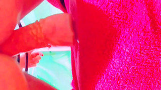 Risky masturbation on balcony my neighbors see me