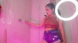Clothed Shower Pee Fun