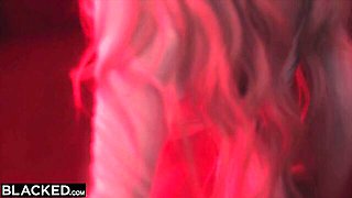 Blacked.Com featuring Kenzie Reeves and Anton Harden's prone bone sex