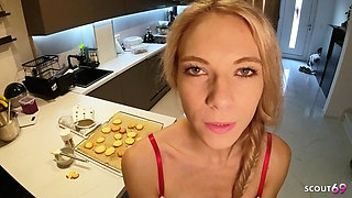 Skinny German Glasses Girl Vivi Vallentine Get Amateur POV Fuck at Christmas