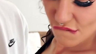 Effe's First Double Penetration with Emme and Christian Clay with Double Creampie Pussy and Ass