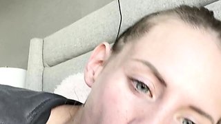 Drunk MILF deepthroat blowjob for big cock
