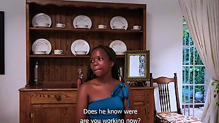 This PETITE EBONY 18YO chose my cock over class