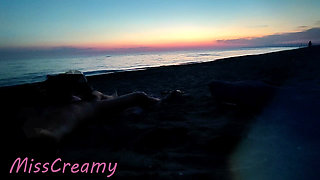 Dick Flash French Teacher MILF Risky Beach Blowjob Maspalomas Nude Beach Cumshot People