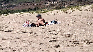 On the Beach a Stranger Masturbates While Looking at Me