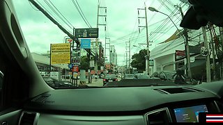 Thai Euro couple public fun and home sex