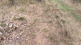 Ass and Tit Spanking in the Woods