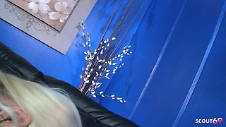 Slim blonde long hair Cougar seduce Fat Cock Boy Co-Worker to Risky Fuck at Work in Office