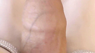 Blonde MILF in Stockings Gives Erotic Foot Fuck