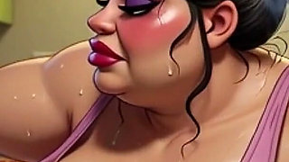 Horny Pregnant BBW Smoking & Pissing - Massive Belly Pee on Floor