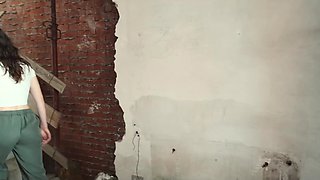 Pretty Fit Brunette PAWG From the Date Site Let Me Fuck Her Hard In an Abandoned Building