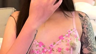 Amateur Webcam Cute Teen Plays Solo with Big Dildo