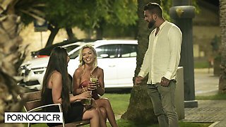 Shalina Devine In Pink Lace Shares Bedroom Threesome