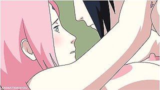 Sakura Sasuke Sex Naruto Kunoichi Træner Hentai Anime Tegnefilm Bryster Fisse Creampie Missionær Nez