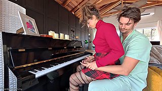 Cumshot on Piano Teacher