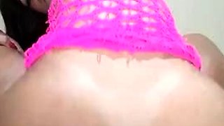 Bella_ciin Rides Dildo In Sexy Pink Dress