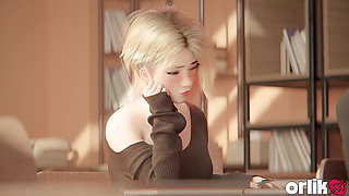 Gwen Stacy: Boring Class Turns Into a Tight Pussy Creampie - 3D Animation