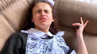 Fucked a schoolgirl in anal for bad grades