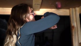 Busty amateur glory hole skank fucked