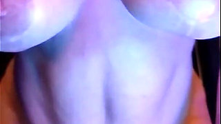 Oil Titty Tease Strobe Light Slow Motion Bouncing Dropping Boobs