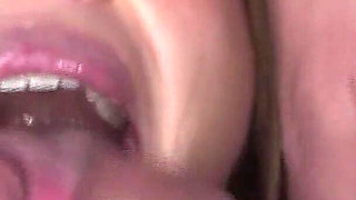 Hot Brunette Babe Gets Rough Pussy Eating and Intense Orgasm