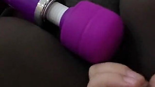 Stimulating My Clit with Wand Swc Doggy Cumming Hard