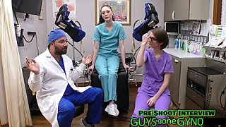 Cum Clinic Extraction #14 - Nurse Azra Iahmir Uses Deep Throat on Virgin Nurse Luci Starr