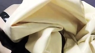 Small tit brunette gives a nice hard blowjob and fuck