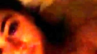 Hot brunette big boobs toying pink pussy