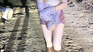 Anne Steele Nude Flashing on Road