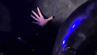 Gimp fucked in the dirty toilet