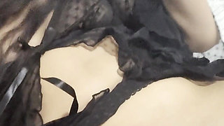 Hot Bodystockings Suit with Red Vibrator Masturbating Butt Plug Untill I Squirt Babe Ummmmm