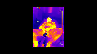 First BBC Sex Machine Fuck: Oiled up BBW Cums Hard on Your Massive Cock, 15 Min Ride and Cum Countdown, POV Thermal