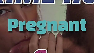 Intimate Moment with a 9 Month Pregnant Woman with Cum in Mouth