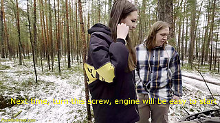 roadside assistance rewarded with wild fucking