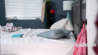 Hijab MILF Jesse Pony Wild Cowgirl Ride and Blowjob with Step Son Ethan Seeks